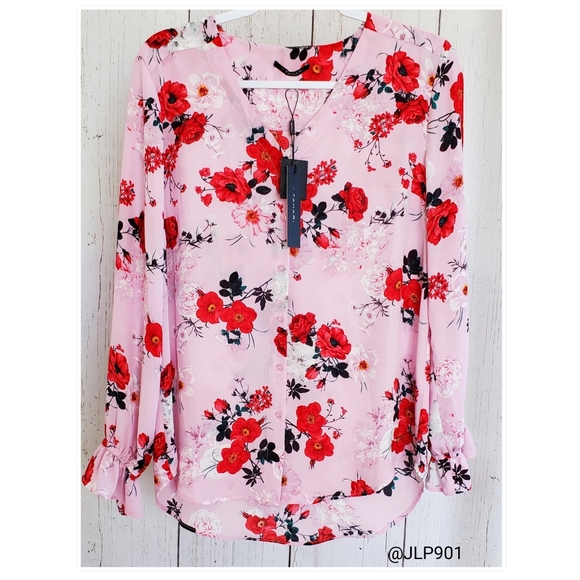 ᴛ ᴛᴀʜᴀʀɪ ᴘɪɴᴋ ғʟᴏʀᴀʟ ʙʟᴏᴜsᴇ - Picture 4 of 10